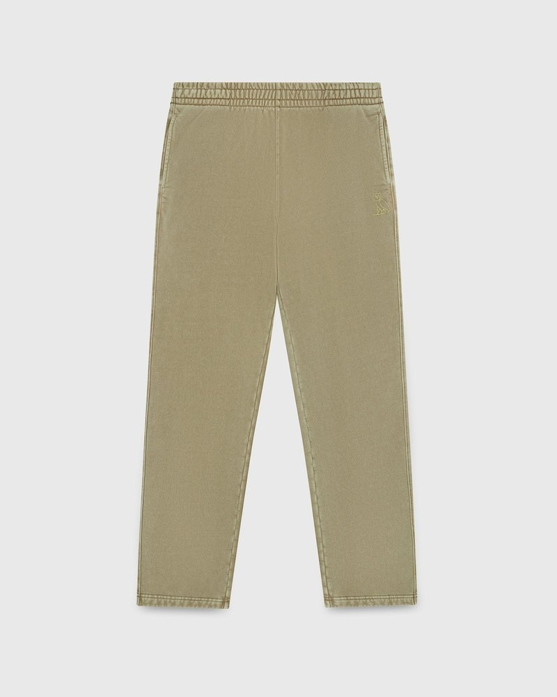 pantalones octobers very own ovo muskoka garment dyed open hem sweatpant sand