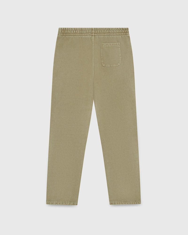 pantalones octobers very own ovo muskoka garment dyed open hem sweatpant sand