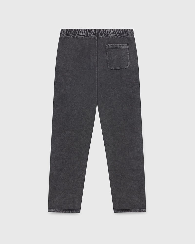 pantalones octobers very own ovo muskoka garment dyed open hem sweatpant negros