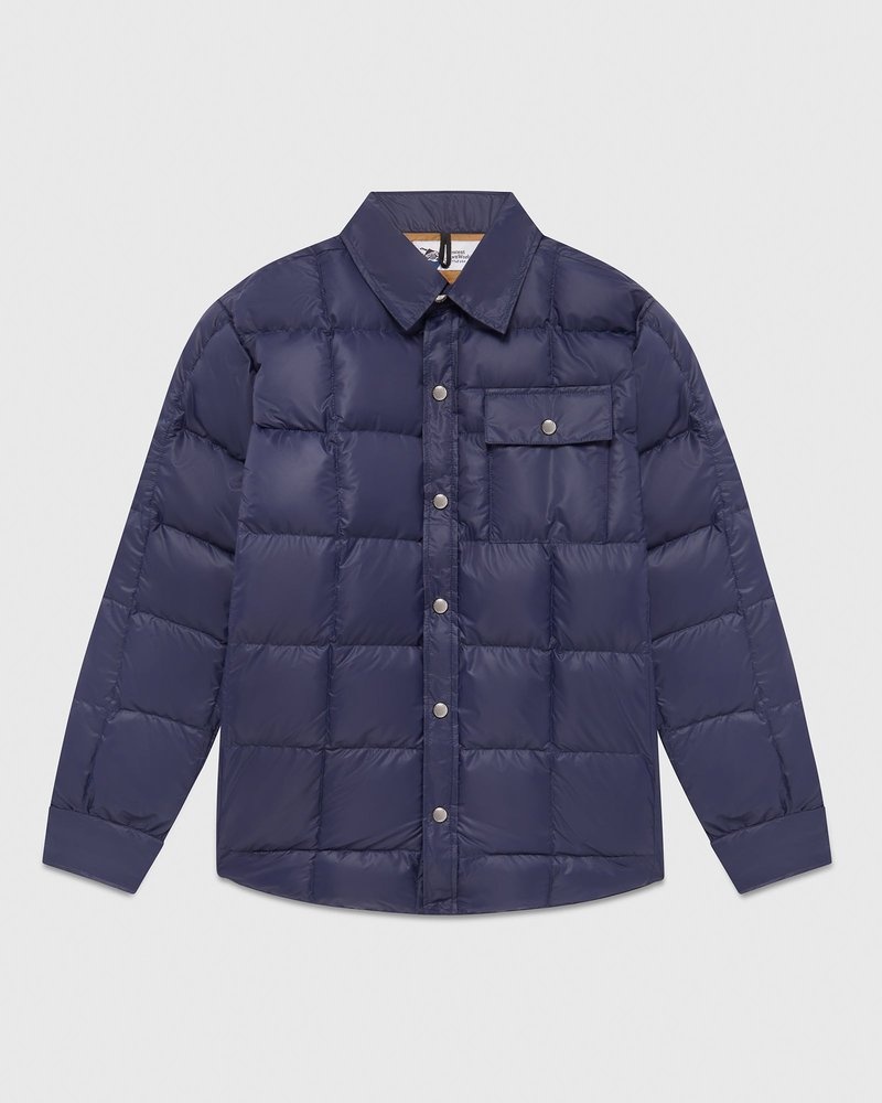 ropa de abrigo octobers very own ovo crescent down works down shirt azul marino