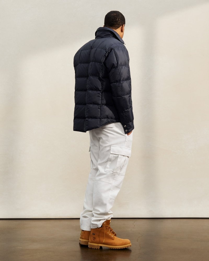ropa de abrigo octobers very own ovo crescent down works down shirt azul marino