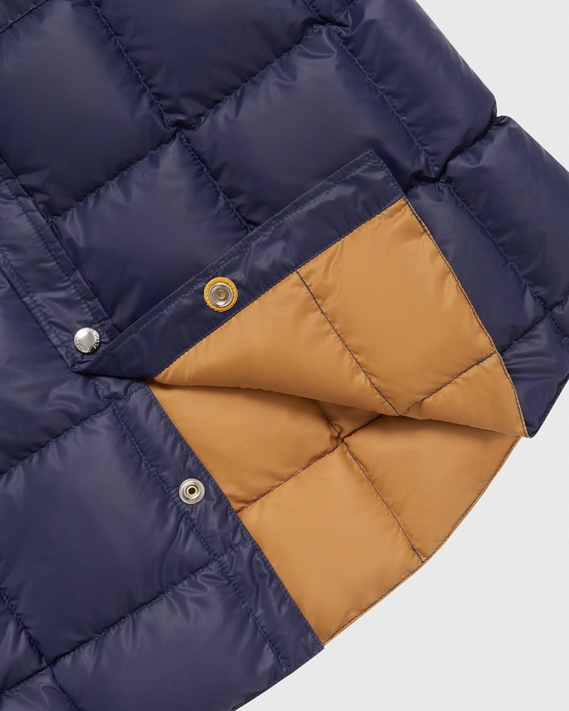 ropa de abrigo octobers very own ovo crescent down works down shirt azul marino