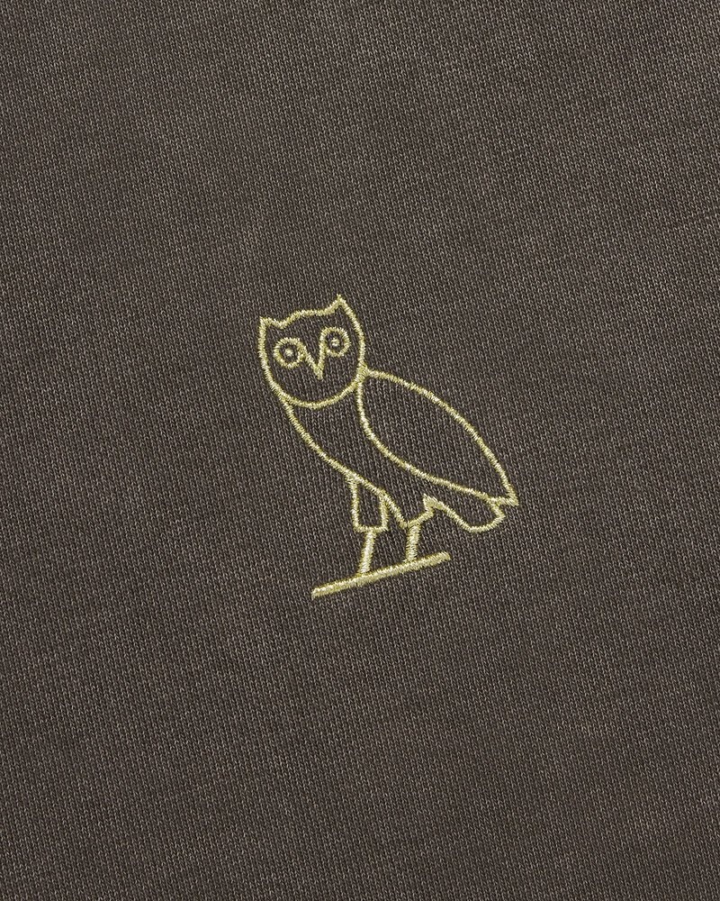 suéteres octobers very own ovo muskoka garment dyed hoodie marrom