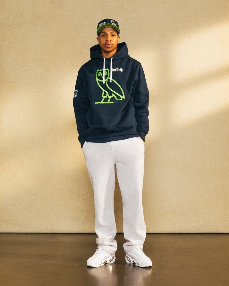 suéteres octobers very own ovo nfl seattle seahawks og hoodie azules