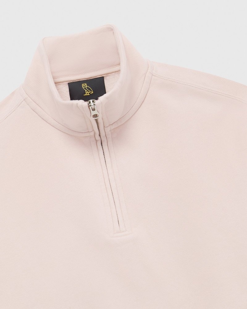 suéteres octobers very own ovo quarter zip mockneck sweatshirt rosas